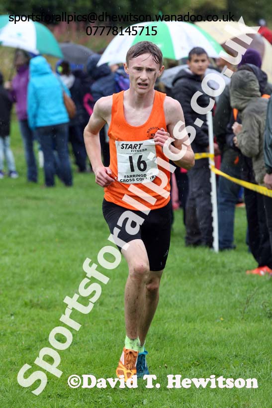 Mens under-17s, Sunderland Harriers Open Cross Counry, Farringdon Park, Sunderland. Photo: David T. Hewitson/Sports for All Pics